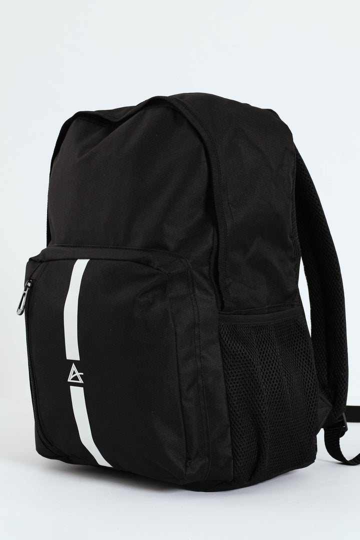 Front Stripe Backpack - Black