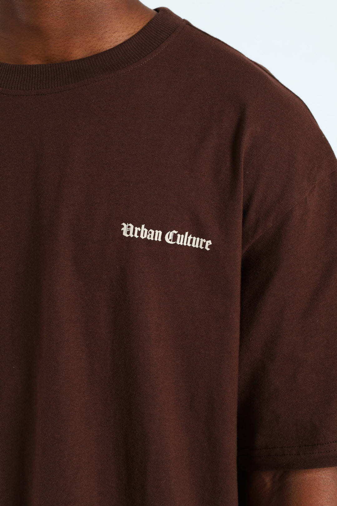 Back Embroidery Tee - Brown