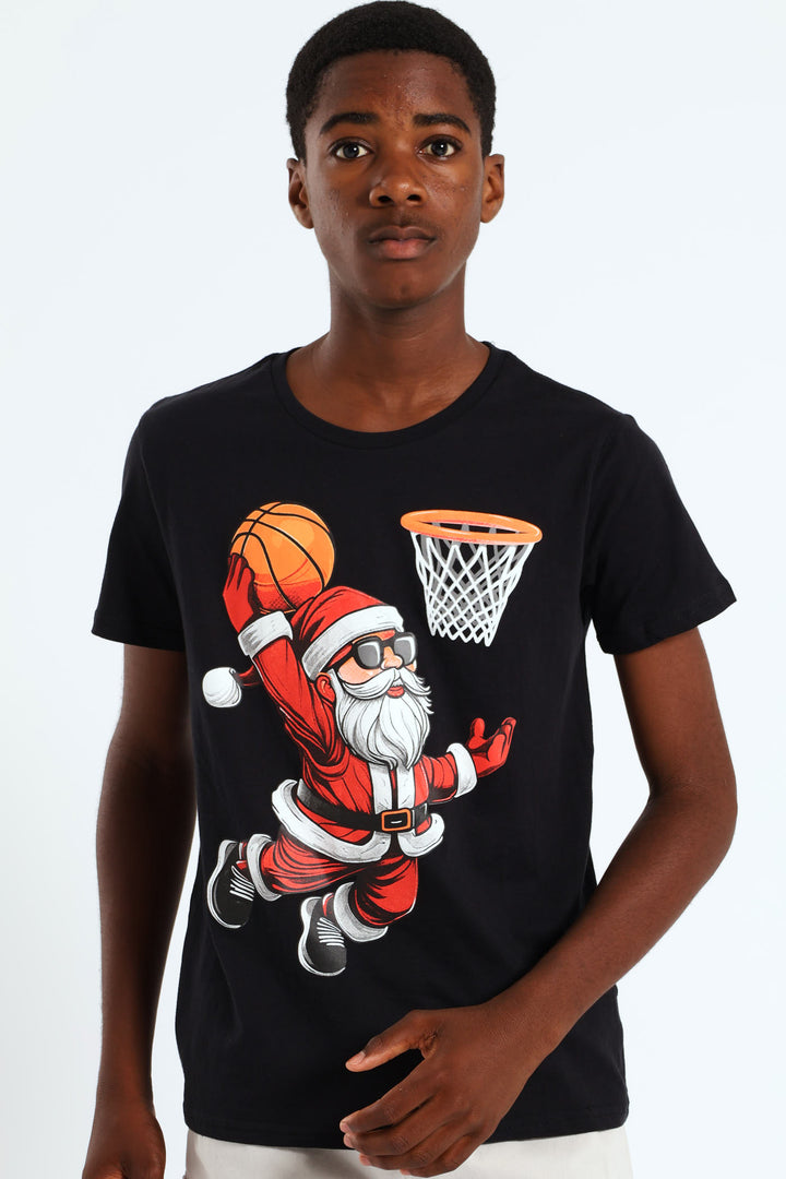 Boys Christmas Tee - Black