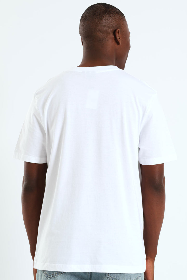 Skull Printed Tee - White