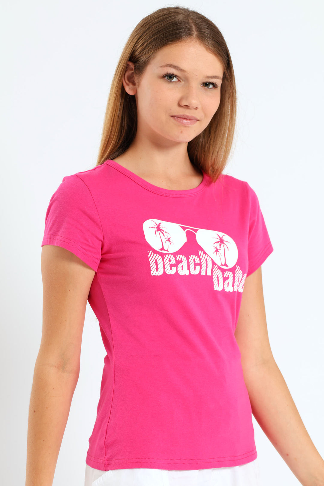 Girls Beach Tee - Pink