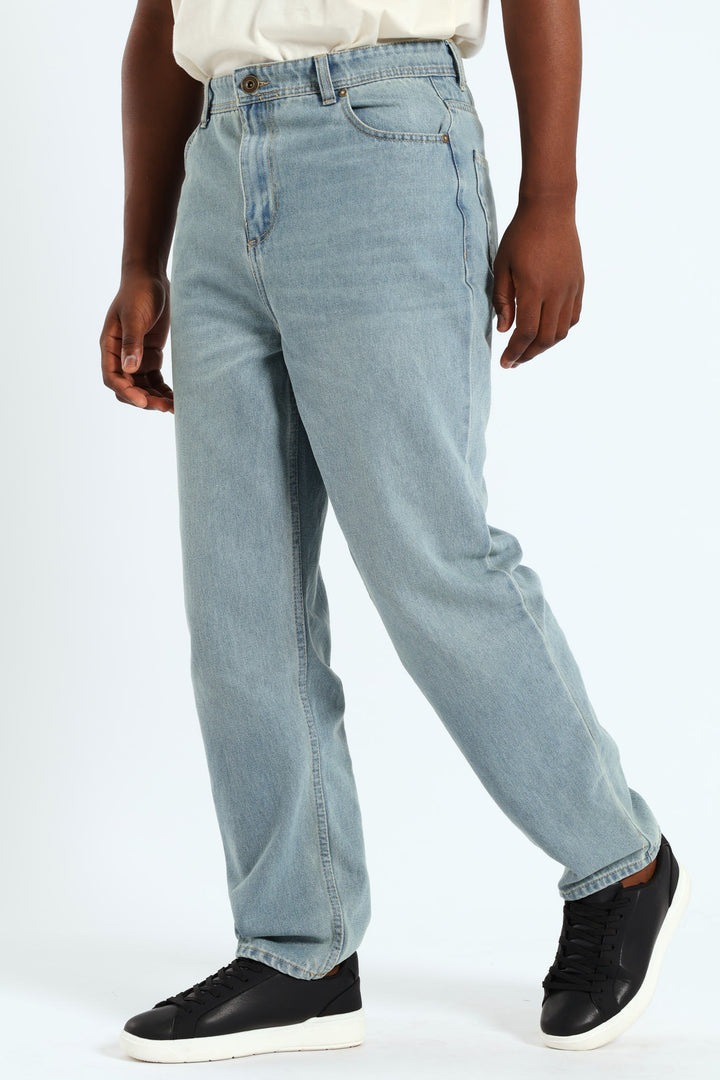 Straight Vintage Denim Jean - Light Wash