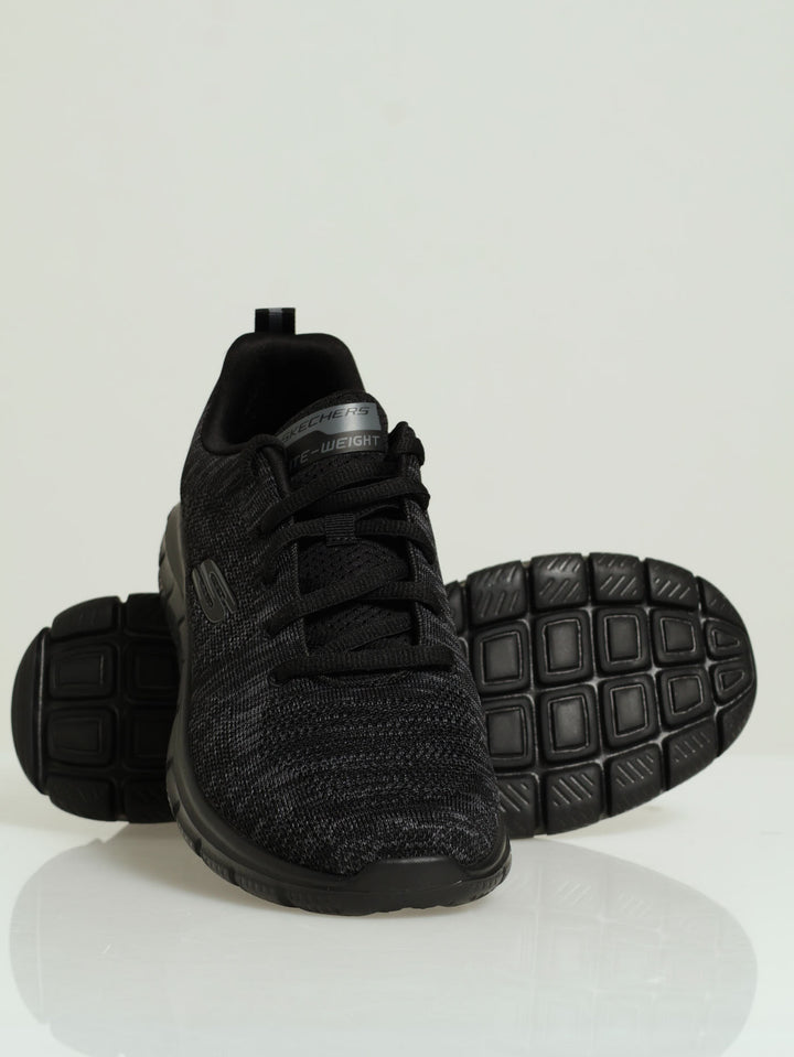 Track Lace Up Trainer - Black