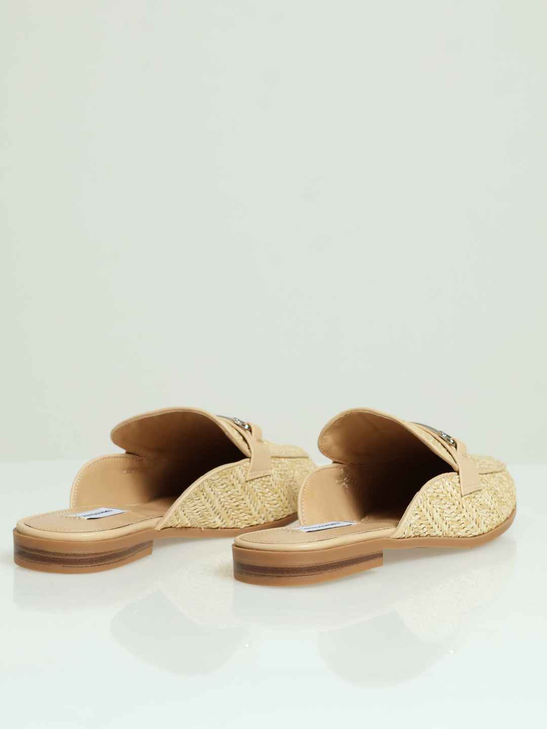 Eva Raffia Slip-On Loafer - Natural