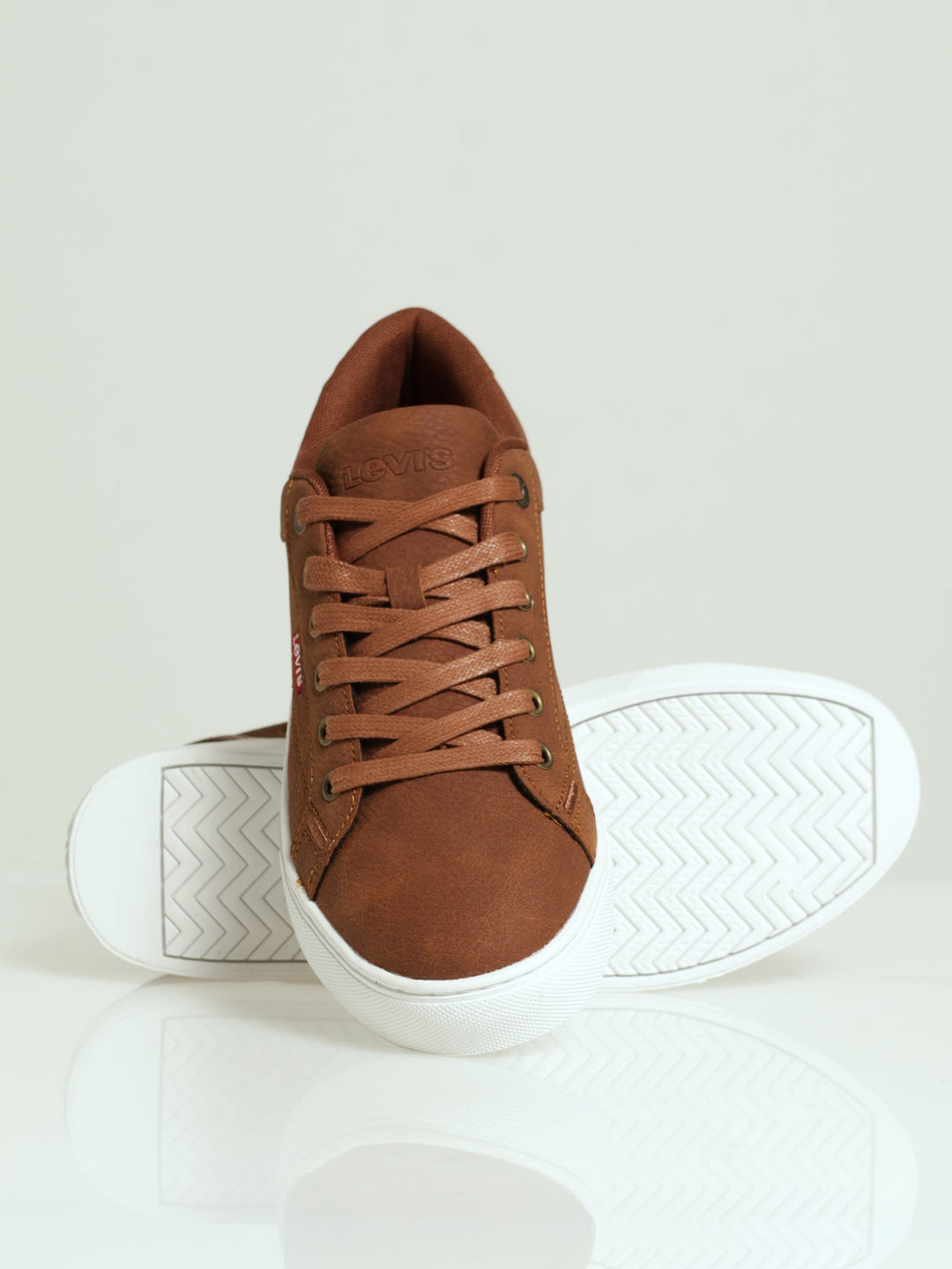 Courtright Panel Lace Up Sneaker - Brown