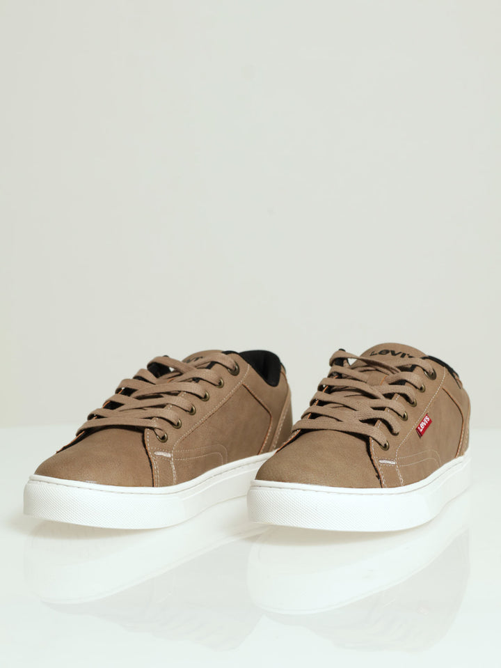 Courtright Panel Lace Up Sneaker - Sand