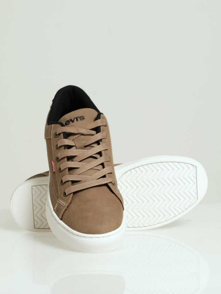 Courtright Panel Lace Up Sneaker - Sand