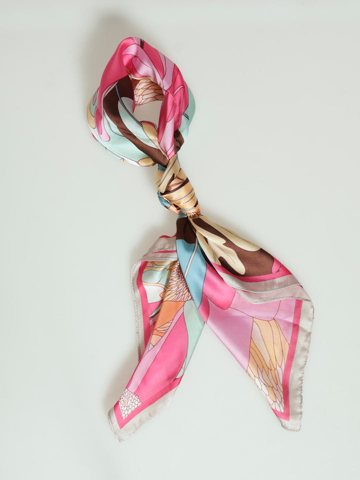 Protea Satin Feel Scarf - Pink