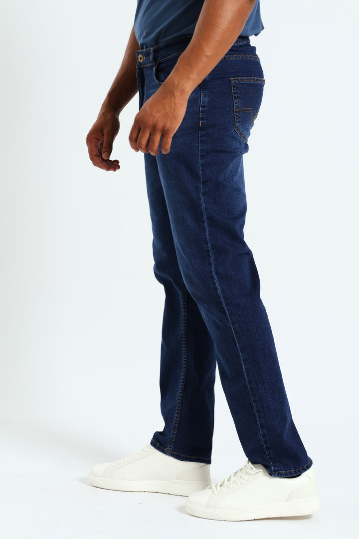 Straight Fit Denim Jean - Dark Wash