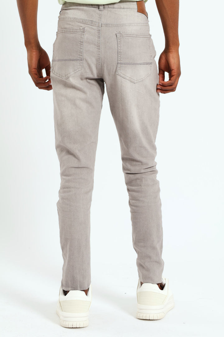 Super Skinny Basic Denim Jean - Light Grey