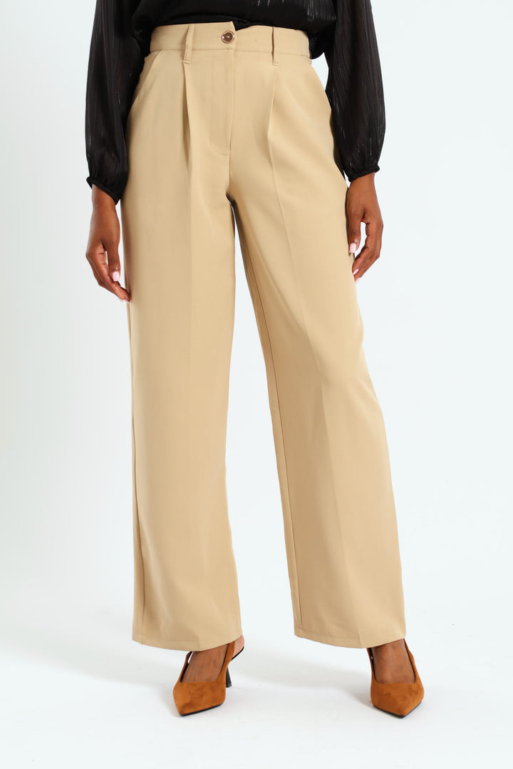 Paddle Wideleg Pant - Taupe