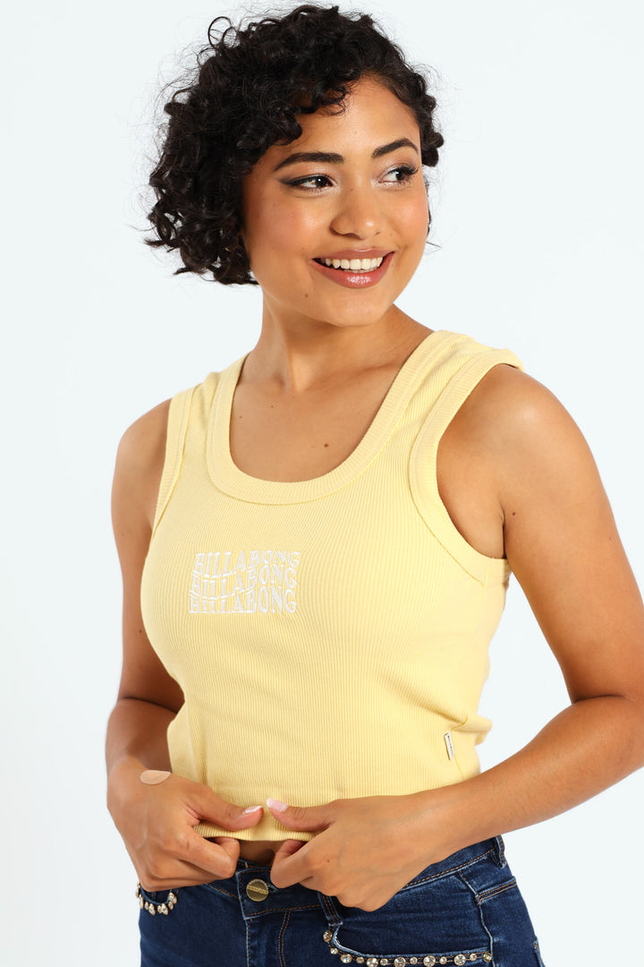 Surf High Tank Top - Yellow