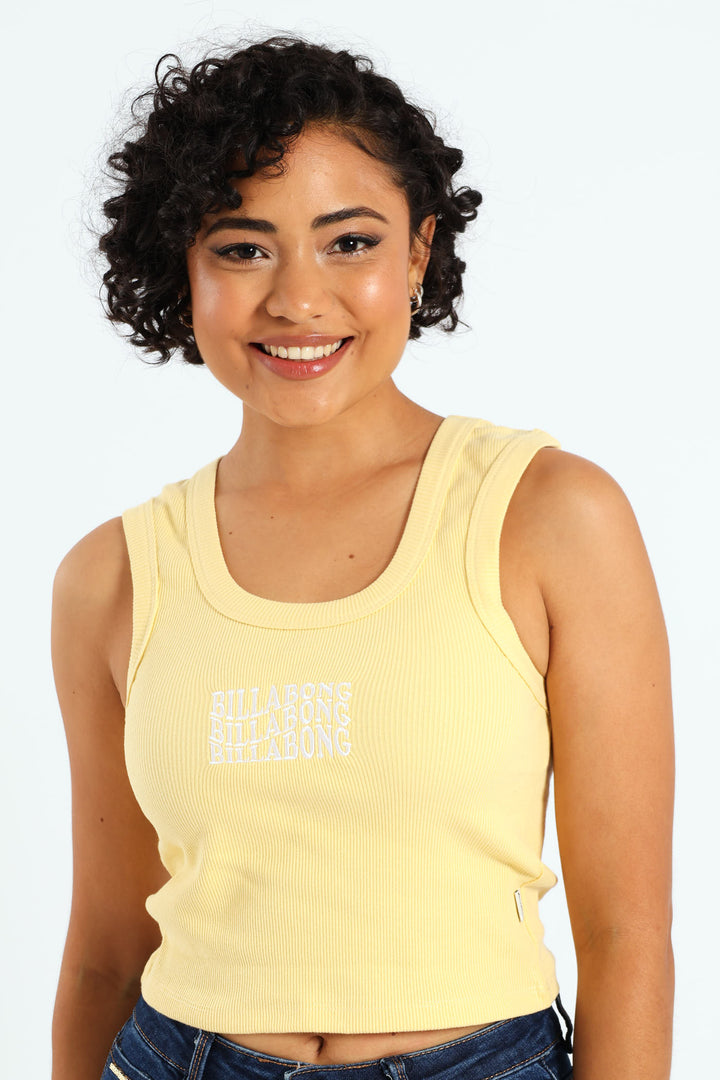 Surf High Tank Top - Yellow