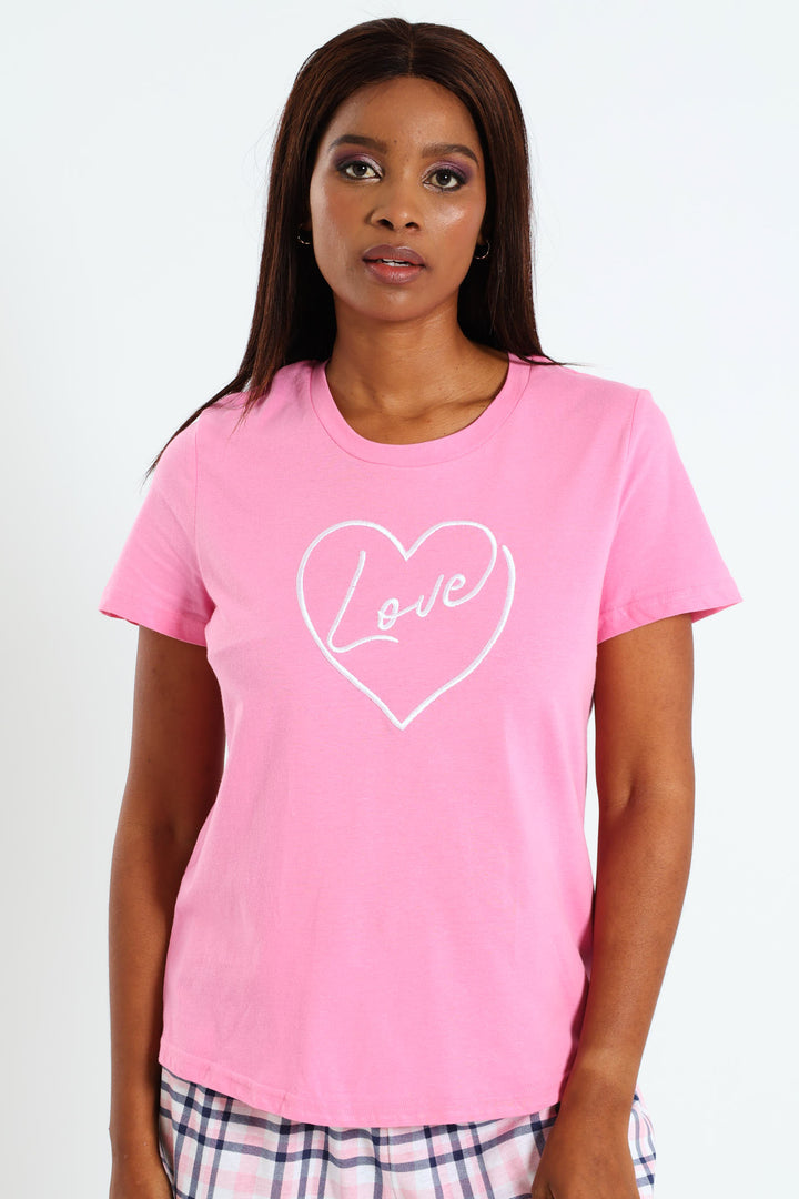 Love Knit Tee - Pink