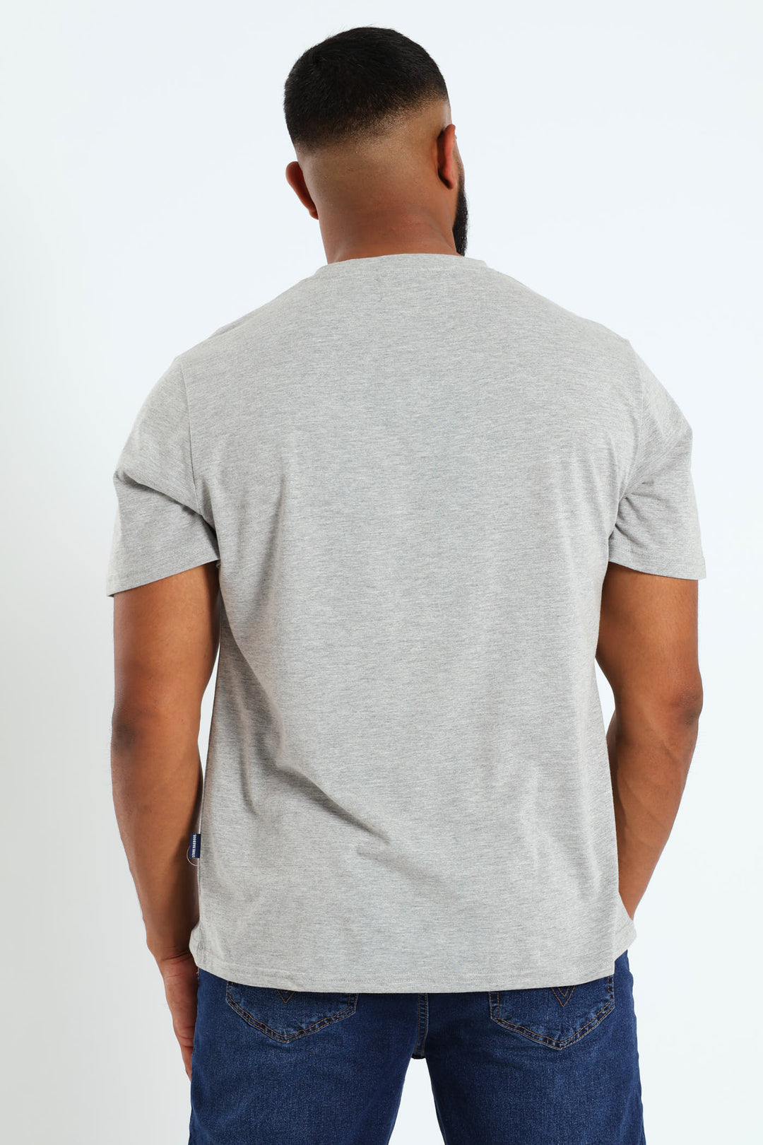 Basic Crew Neck Tee - Grey Melange