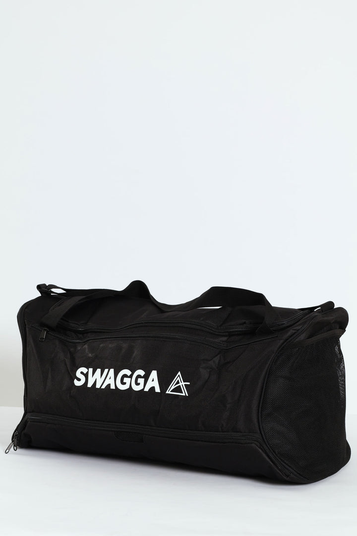 High Density Print Duffel Bag - Black