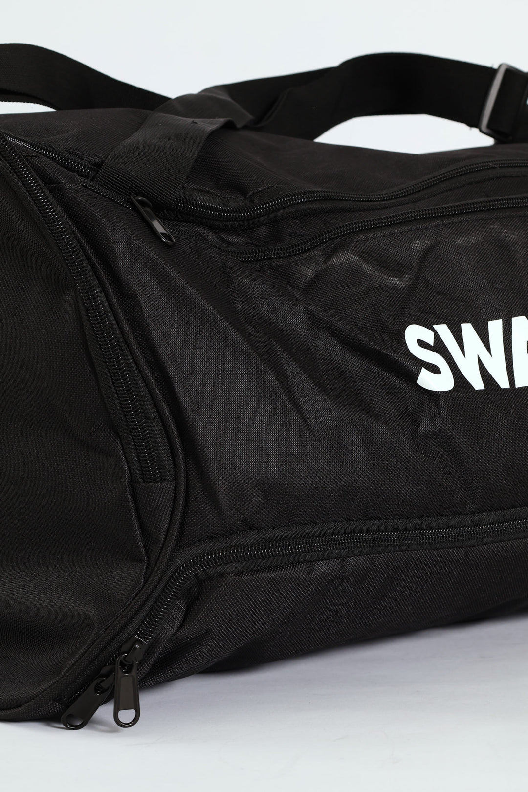 High Density Print Duffel Bag - Black