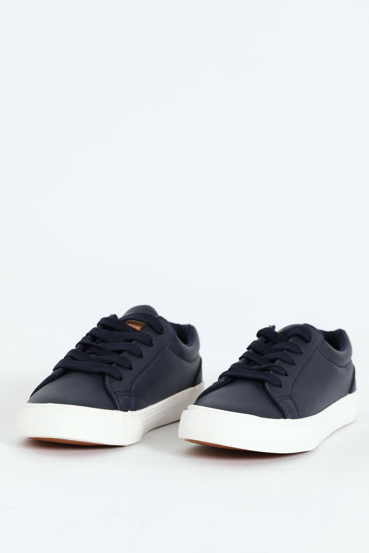 Boys Vulcanised Sneaker - Navy