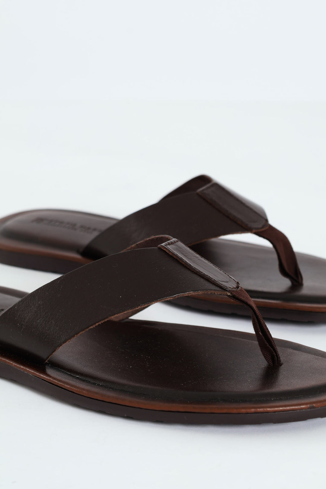 Leather Thong Sandal - Chocolate