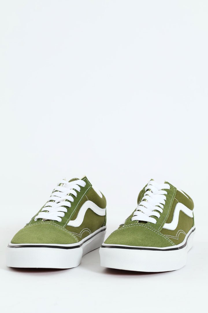 Old Skool Vulcanised Lace Up Sneaker - White/Green