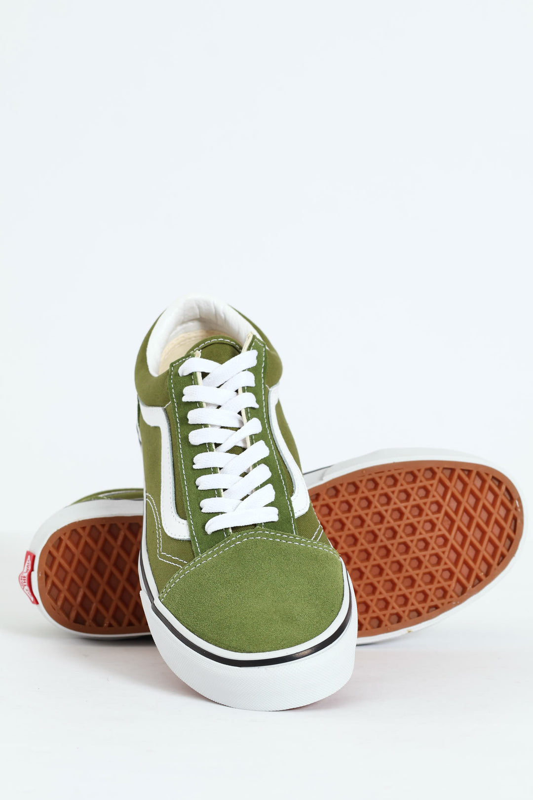 Old Skool Vulcanised Lace Up Sneaker - White/Green