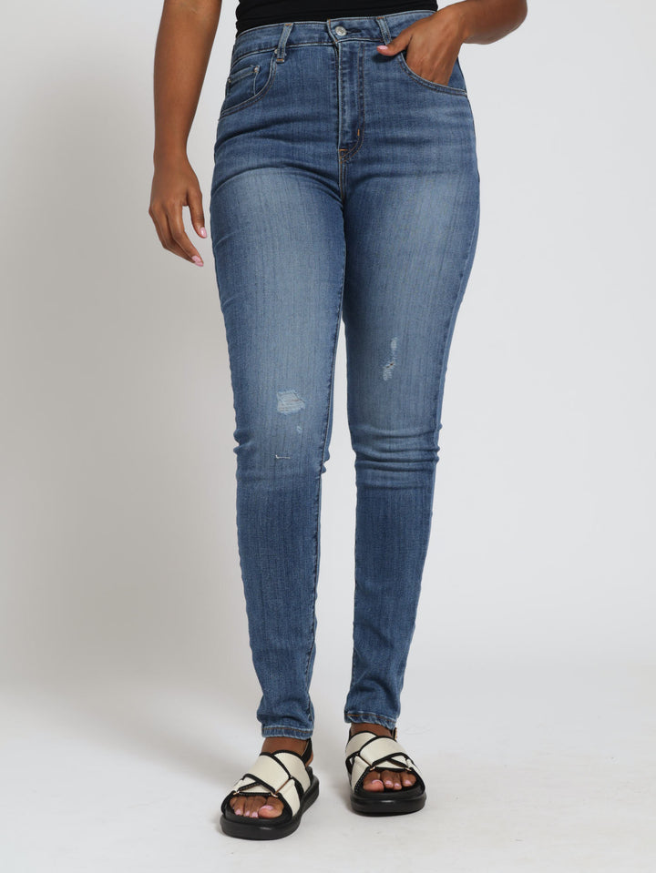 721 High Rise Skinny Easy Does It Now Denim Jeans - Light Wash