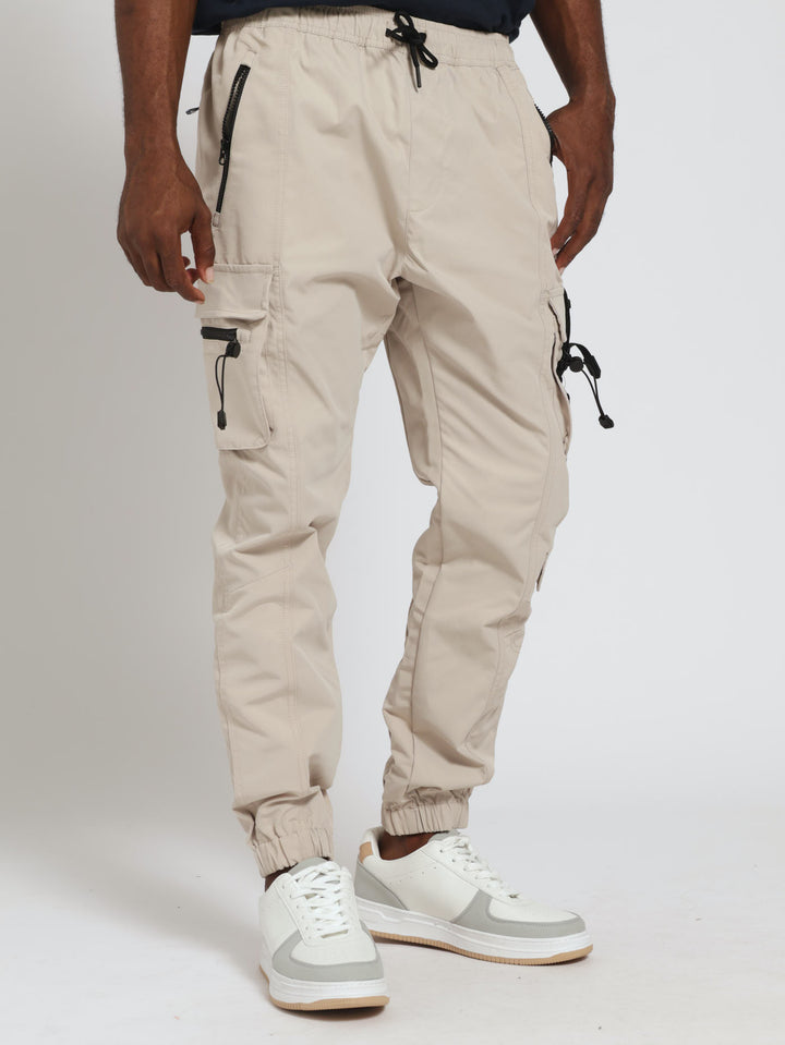 Strap Cargo Jogger - Light Stone