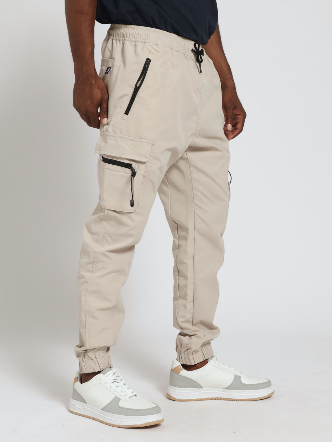 Strap Cargo Jogger - Light Stone