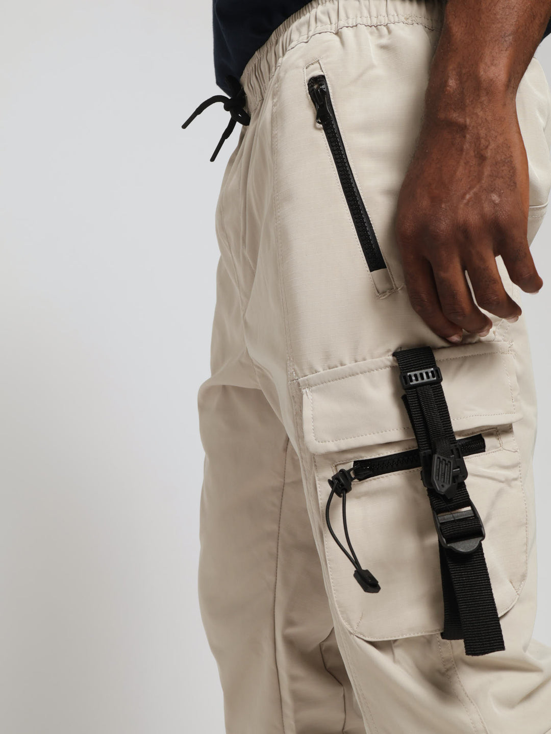 Strap Cargo Jogger - Light Stone