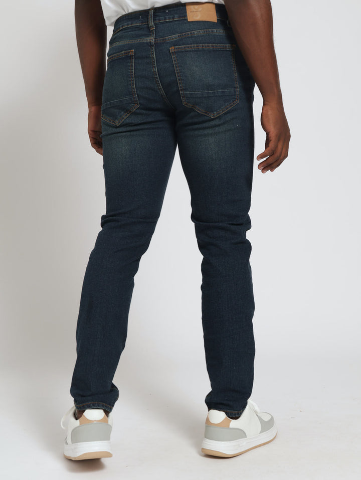 Skinny Denim Jeans - Dark Blue