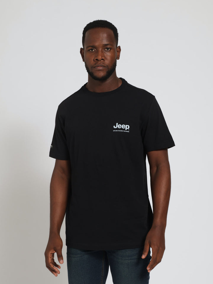 Fashion Front & Back Grapic Tee - Black