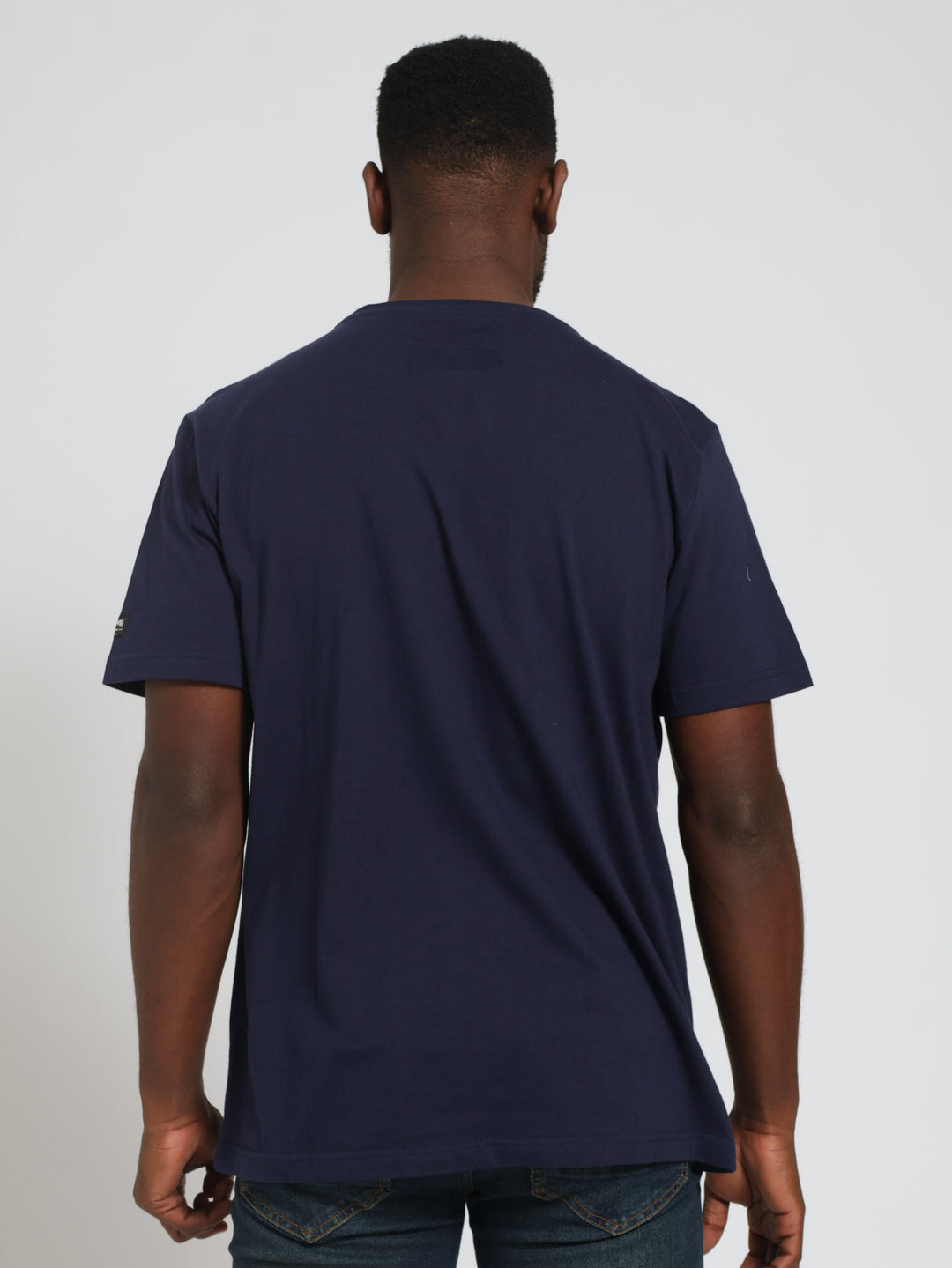 Logo Applique Tee - Navy