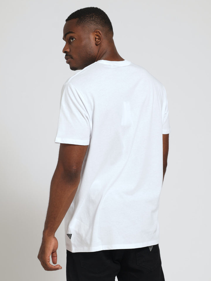 Baisc Gold Crest Tee - White