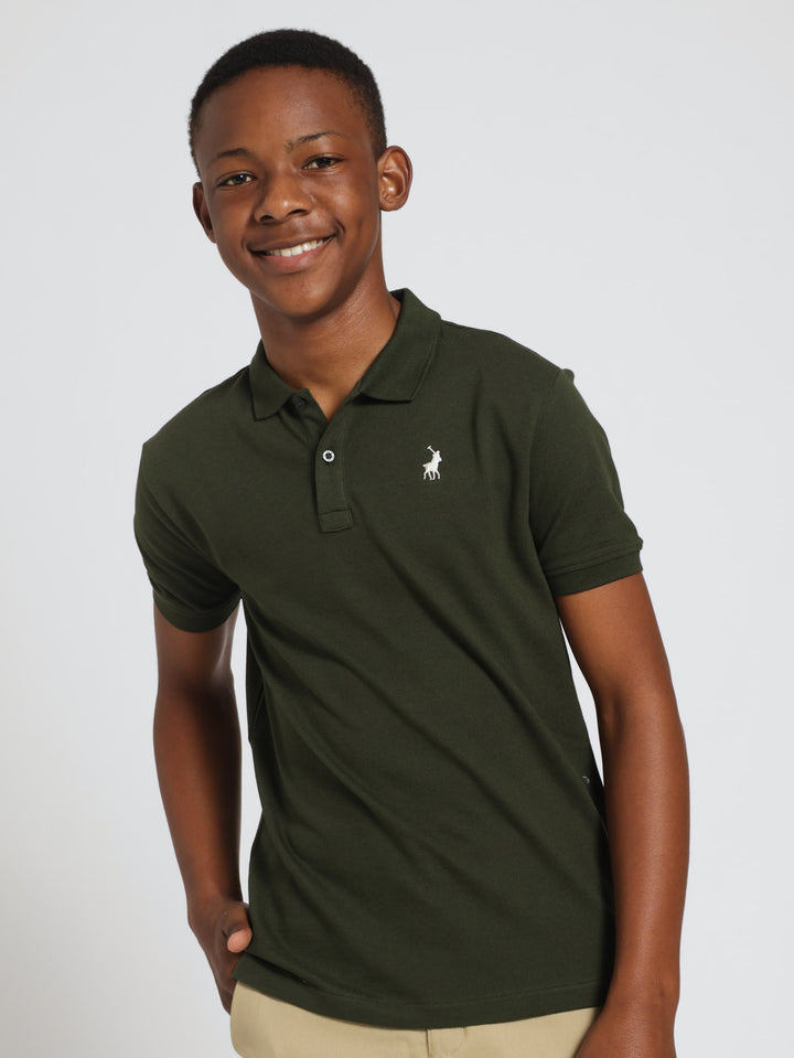 Boys Austin Golfer - Olive