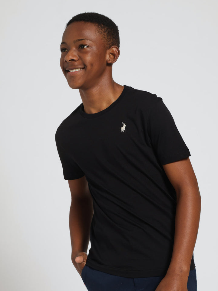 Boys Rick Core Tee - Black