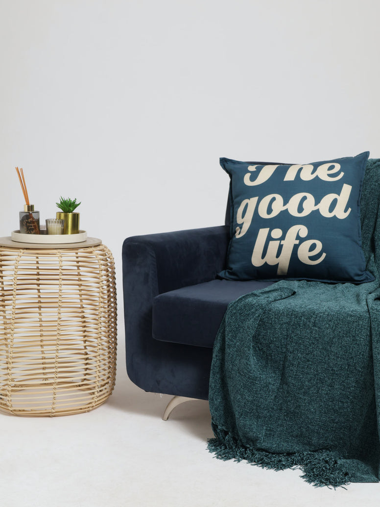 The Good Life Scatter Cushion 50x50cm - Denim