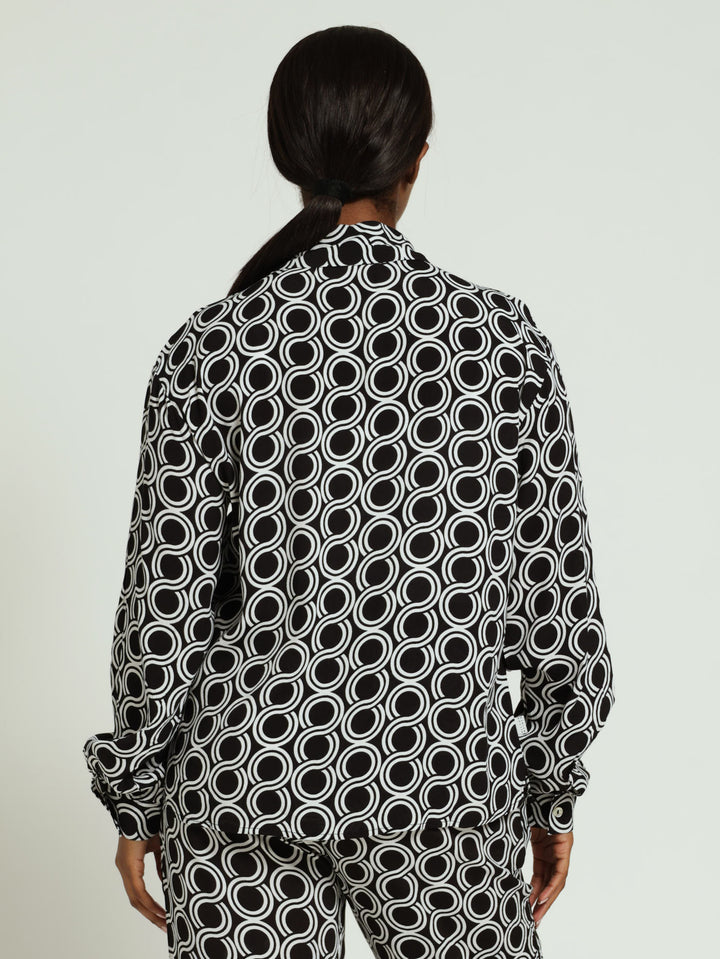 Georgette Printed Crepe Shirt