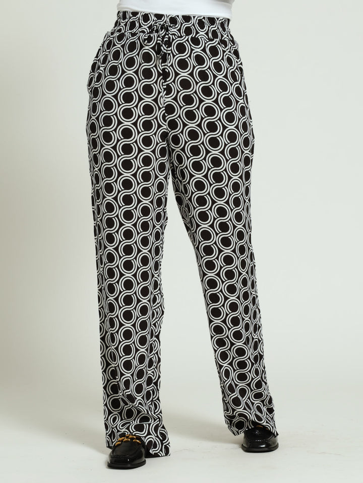 Georgette Printed Wide Leg Pants