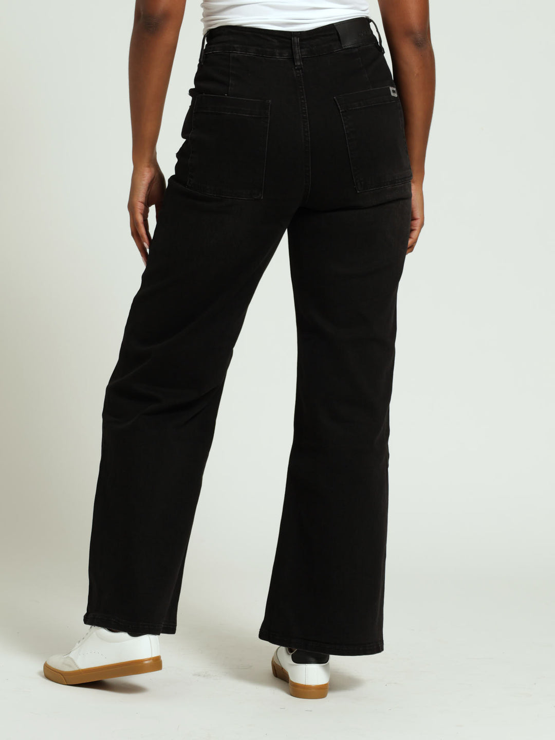 Wide Leg Jean - Jet Black