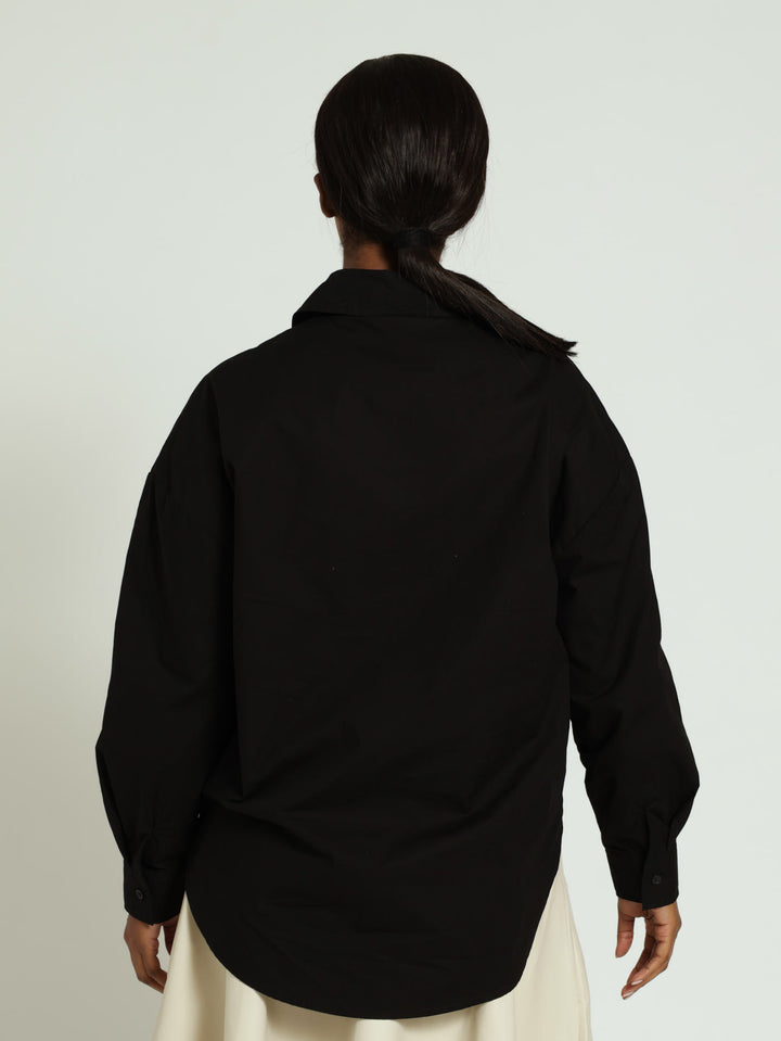 Anglaise Relaxed Fit Shirt - Black