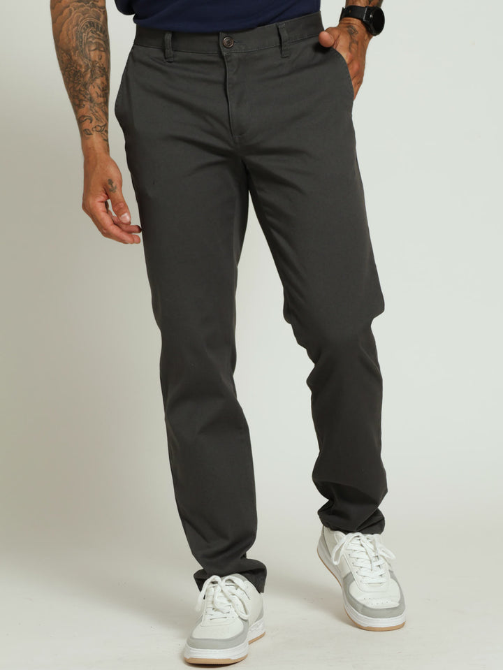 Slim Fit Chino - Charcoal