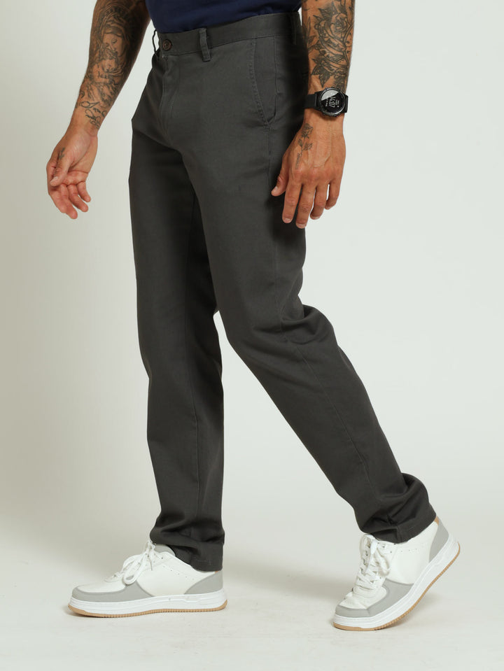 Slim Fit Chino - Charcoal