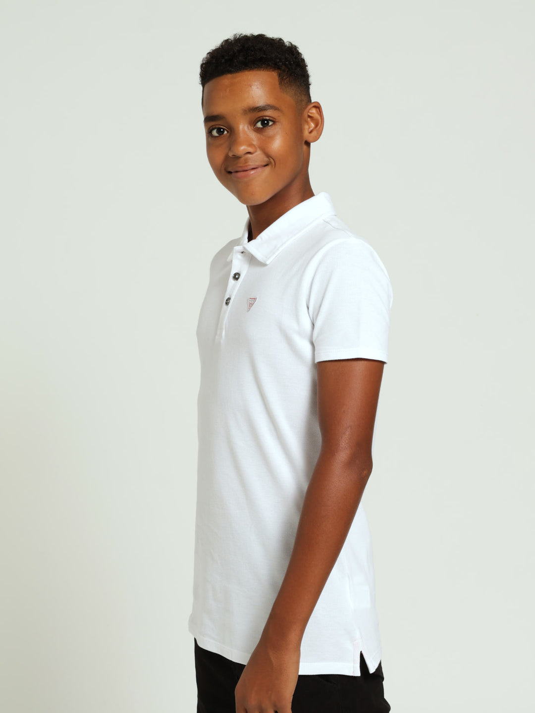 Boys Core Polo Golfer - White