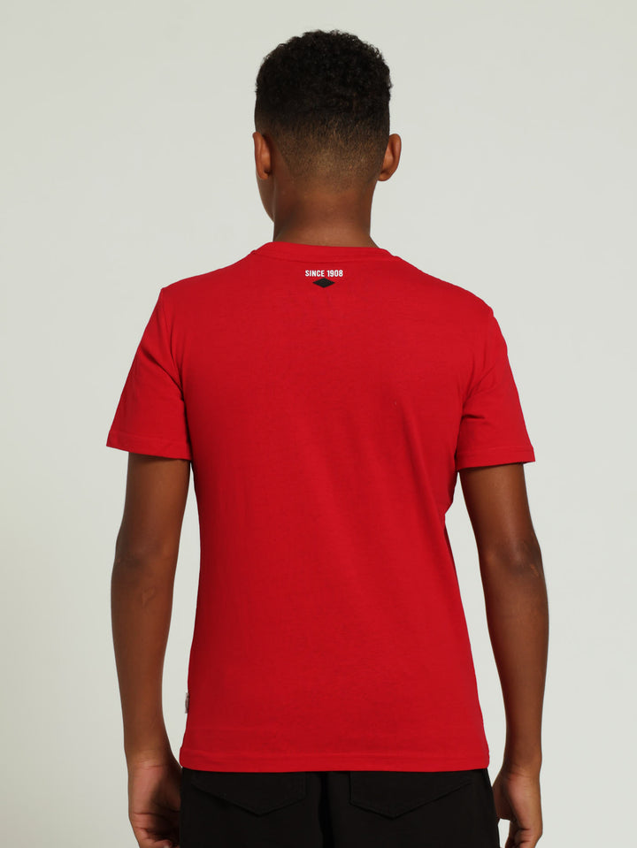 Boys Winston London Tee - Red