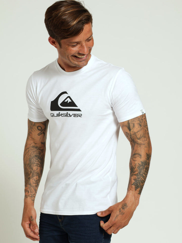 Corp Logo Tee - White