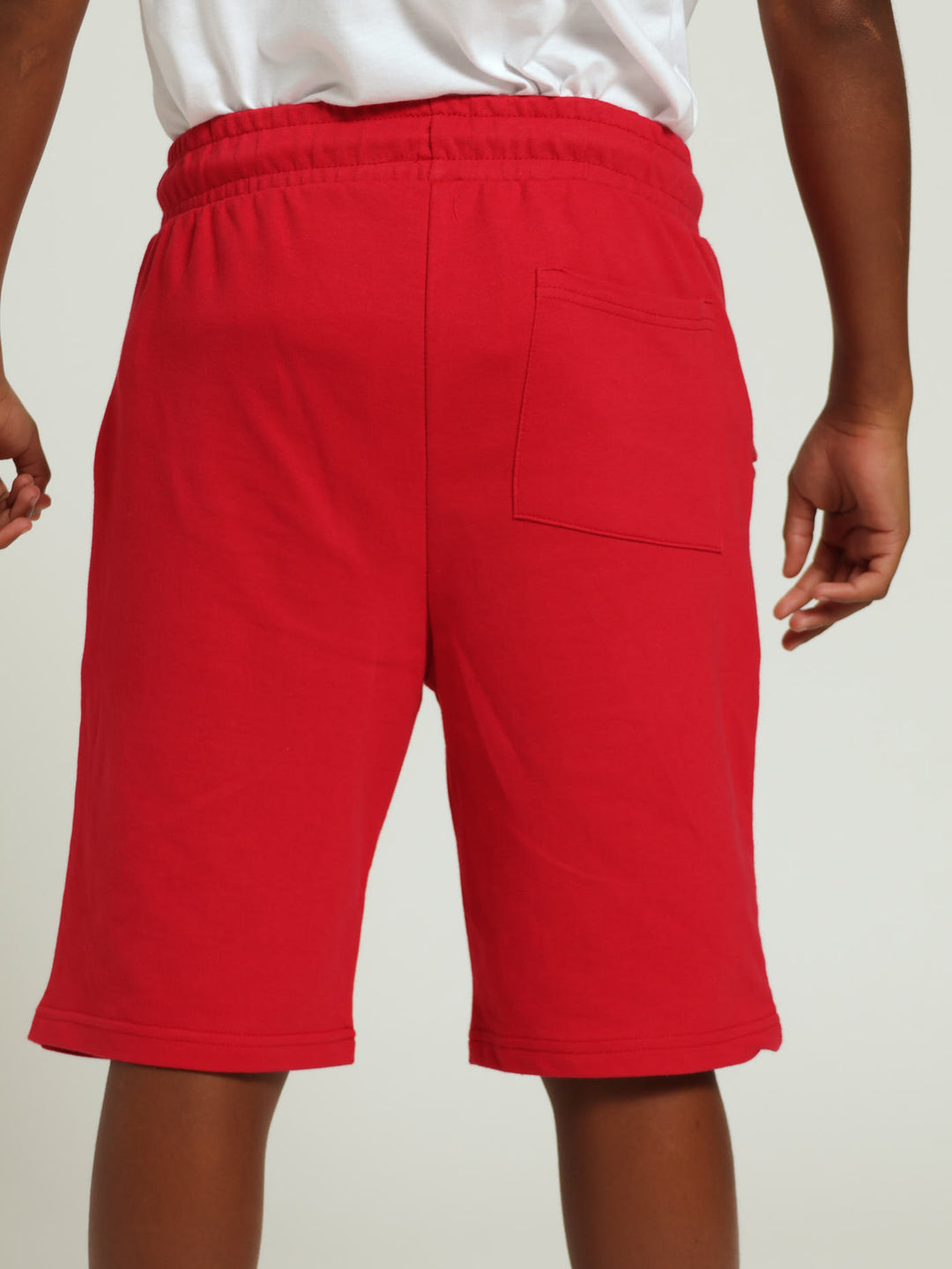 Boys Harvard Print Shorts - Red