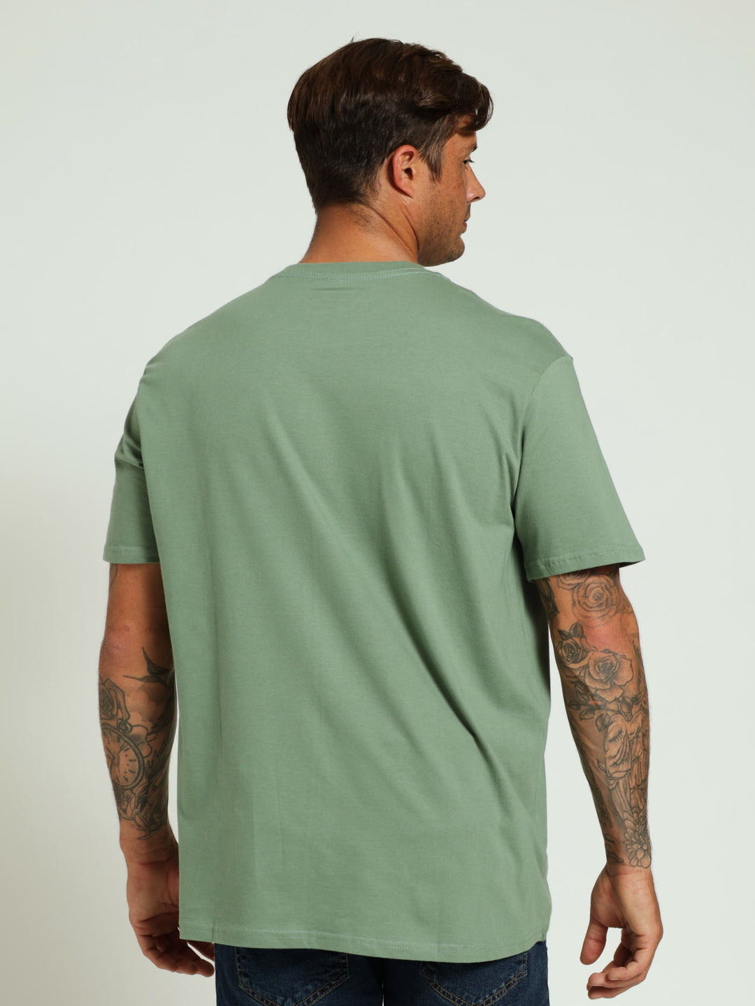 Arch Wave Tee - Dark Green