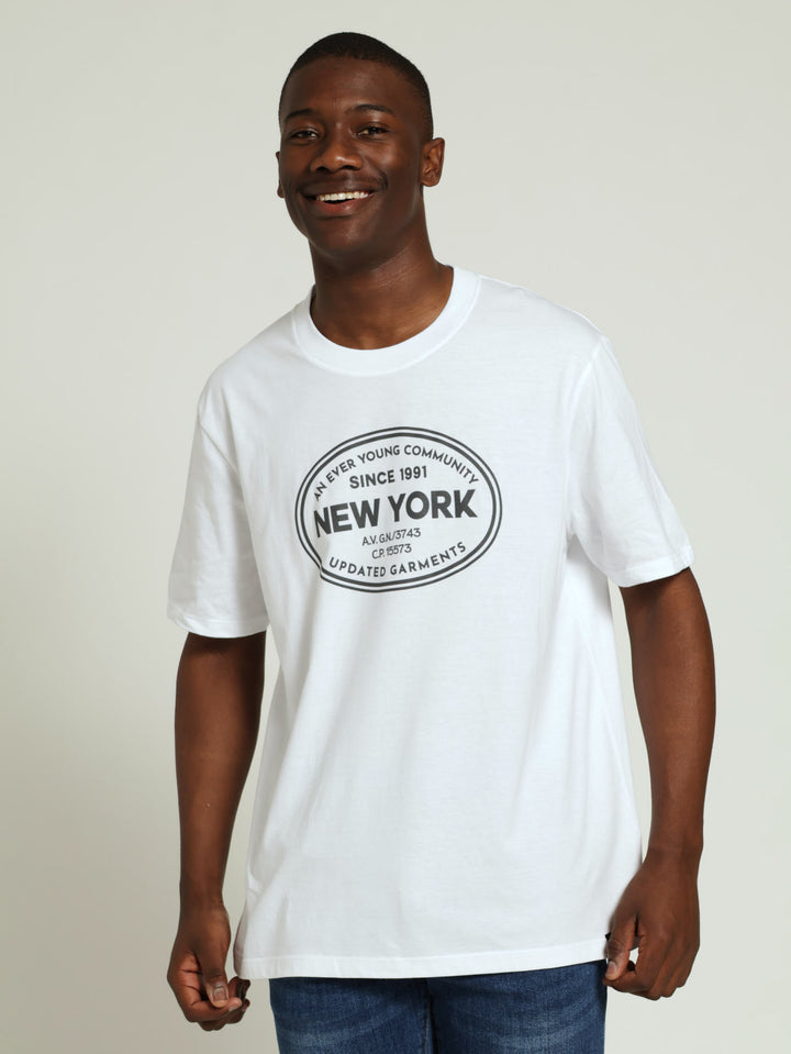 New York Tee - White