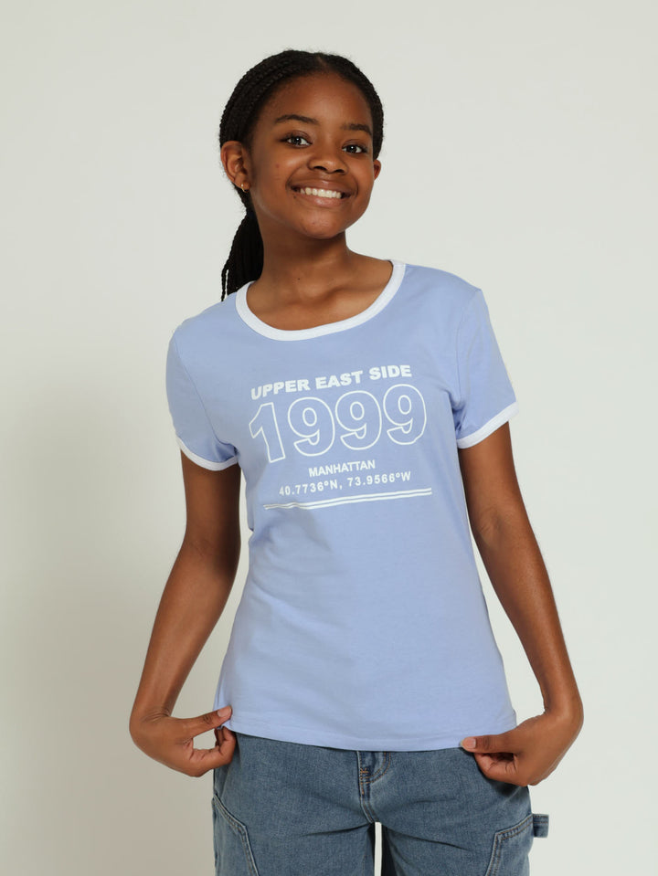 Girls Regular Tee - Blue