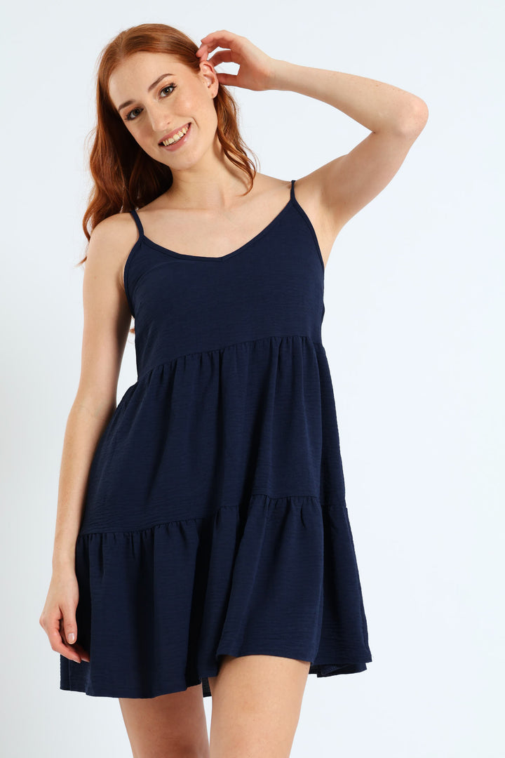 Sunny Wave Dress - Navy